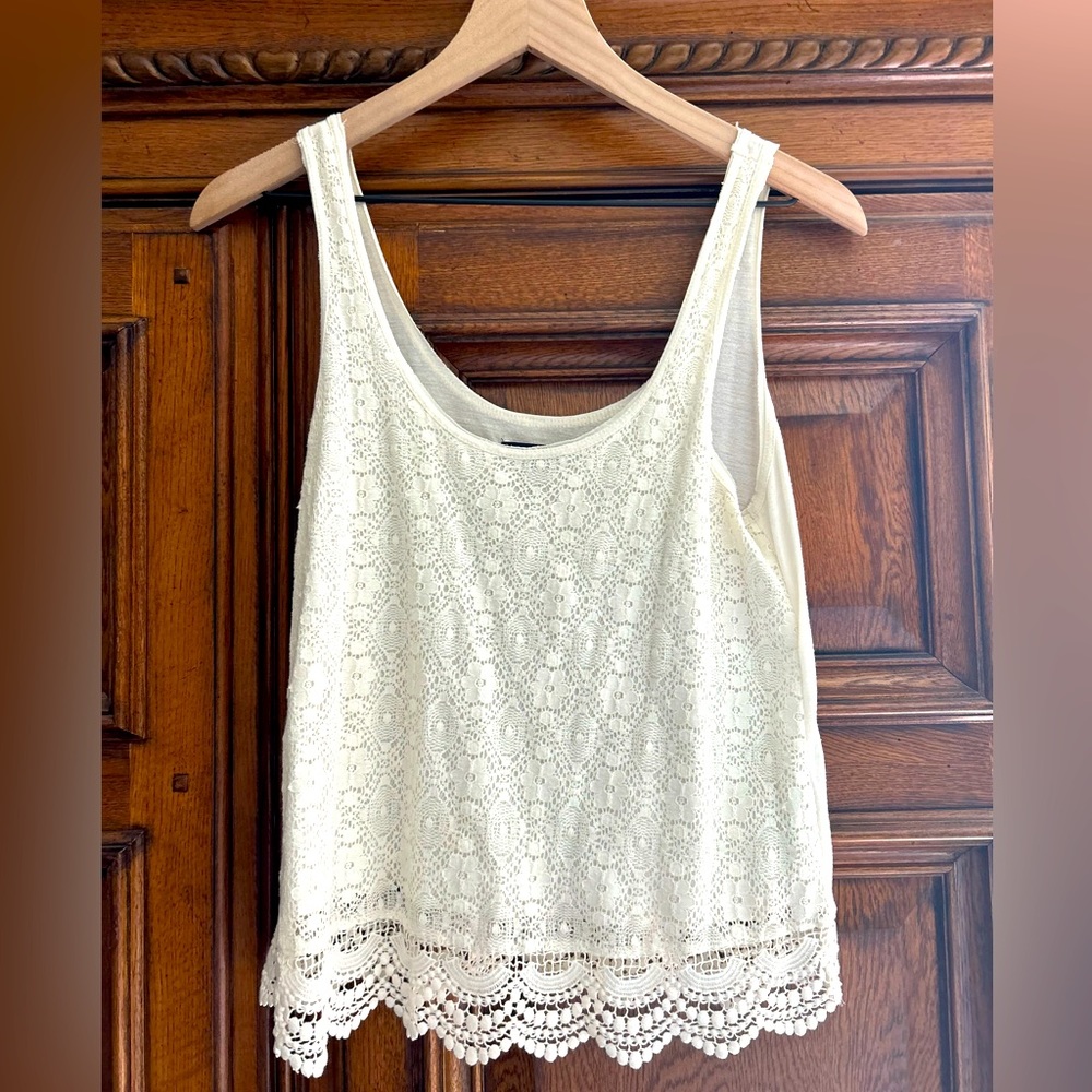 Women’s American Eagle Tank Top with Lace